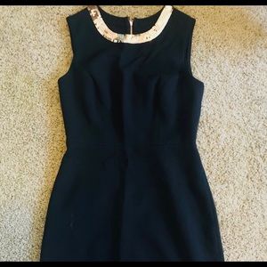 Kate Spade black dress with rose gold sequin